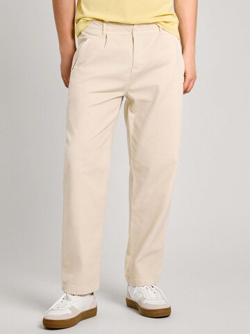 Pepe Jeans Loose fit Pants in Beige: front