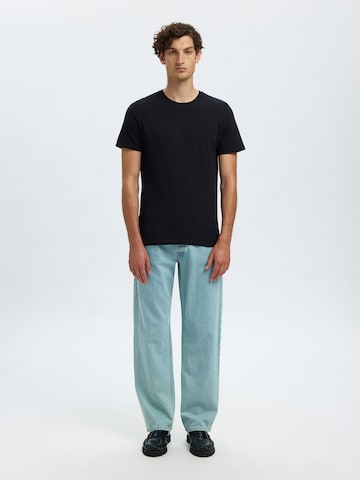 T-Shirt 'SLHCORMAC' SELECTED en noir
