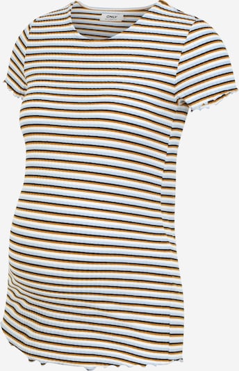 Only Maternity Majica 'EMMA' u sivkasto plava / karamela / crna / bijela, Pregled proizvoda