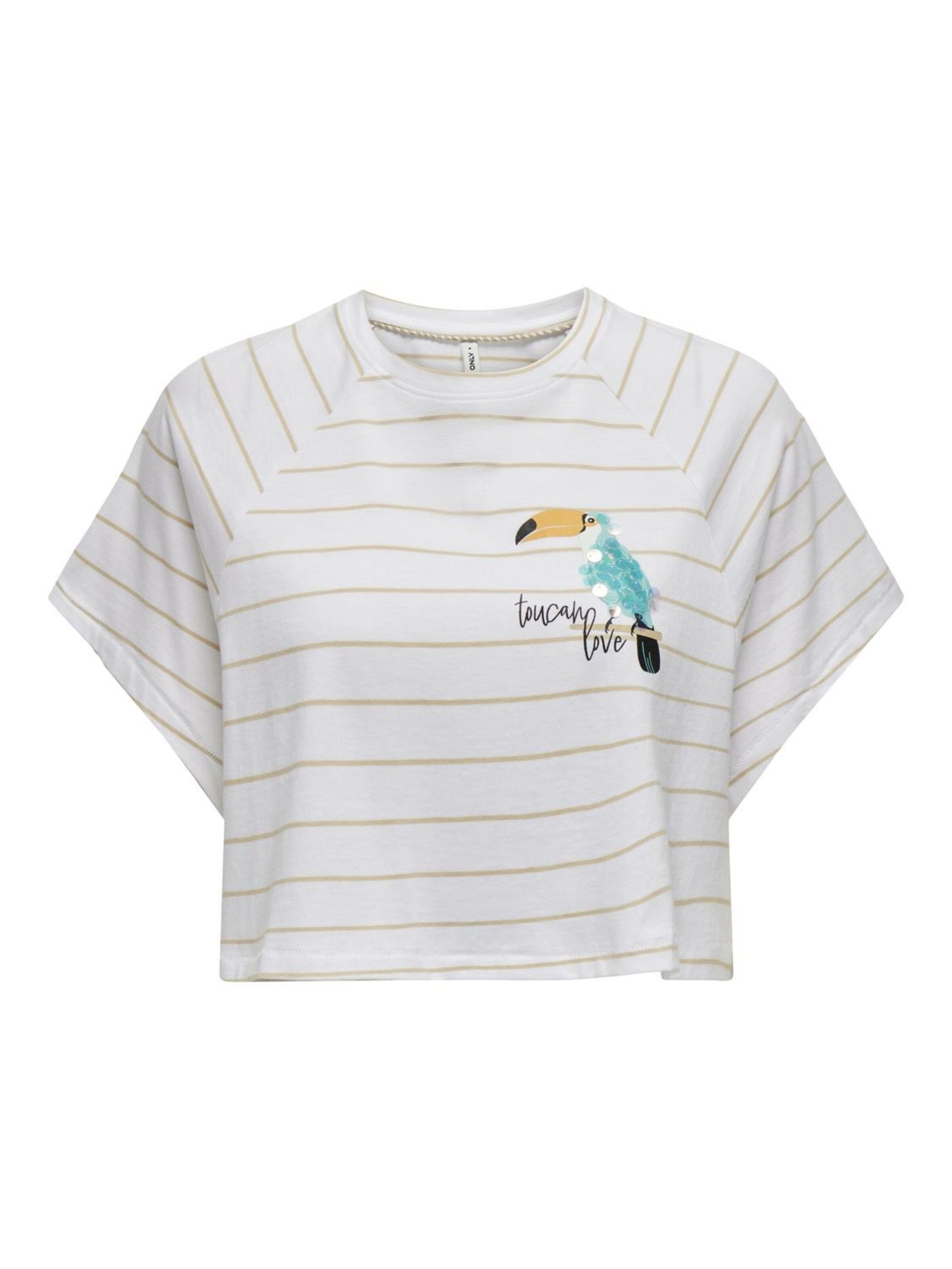 ONLY Μπλουζάκι 'KITA' σε λευκό: μπροστά