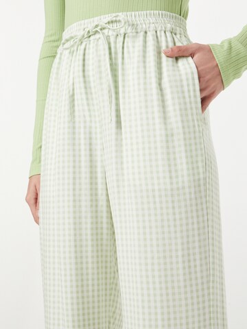 Esmé Studios Wide leg Broek 'Della' in Groen