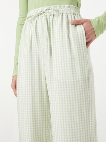 Esmé Studios Wide leg Broek 'Della' in Groen