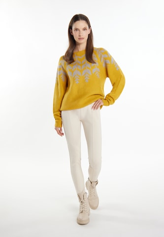 Usha - Pullover 'Lurea' em amarelo