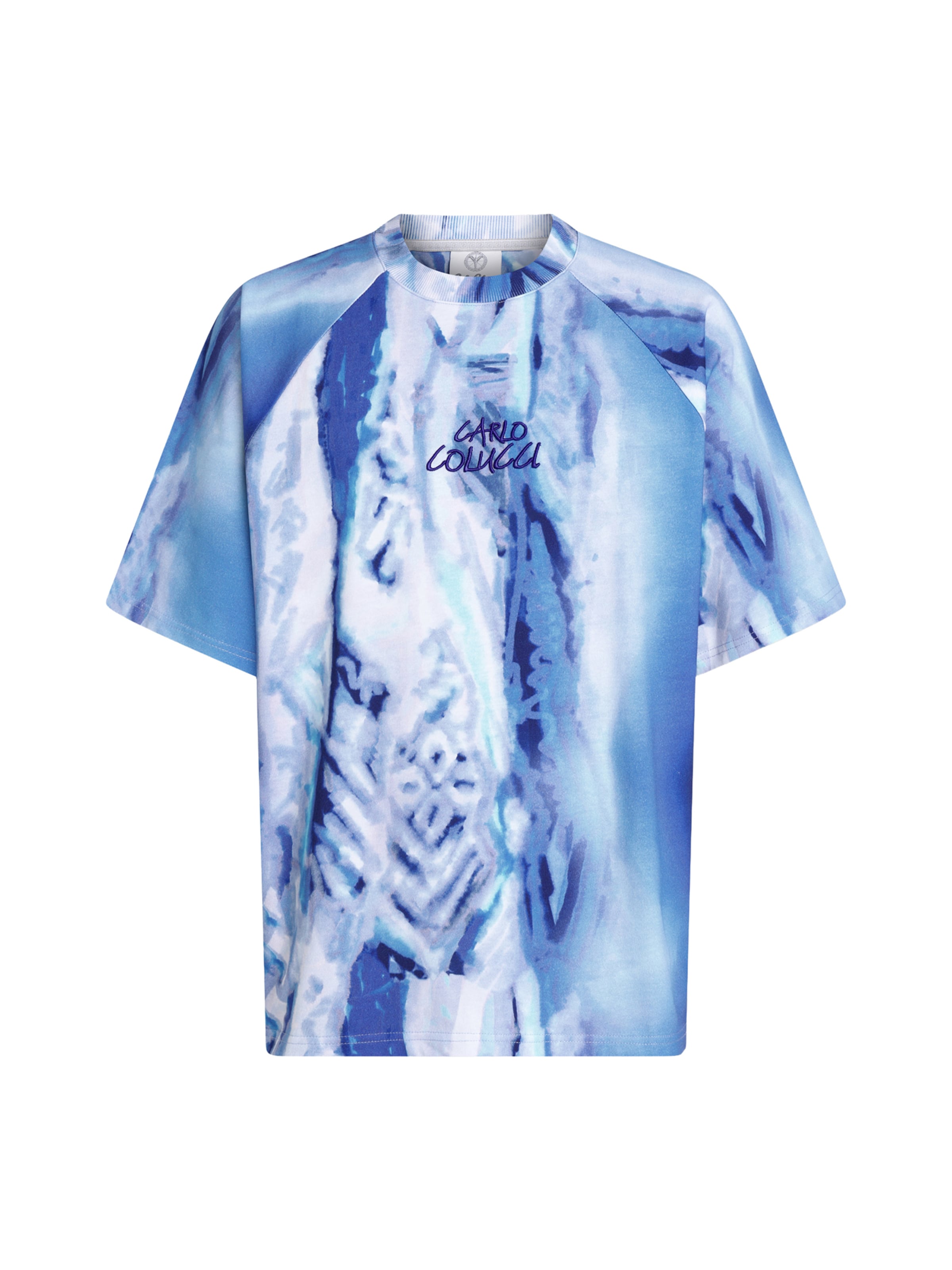 Carlo Colucci T-Shirt in Blau: Vorderseite