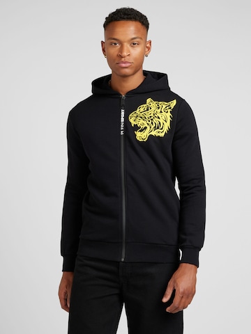 Plein Sport - Casaco em moletão em preto: frente