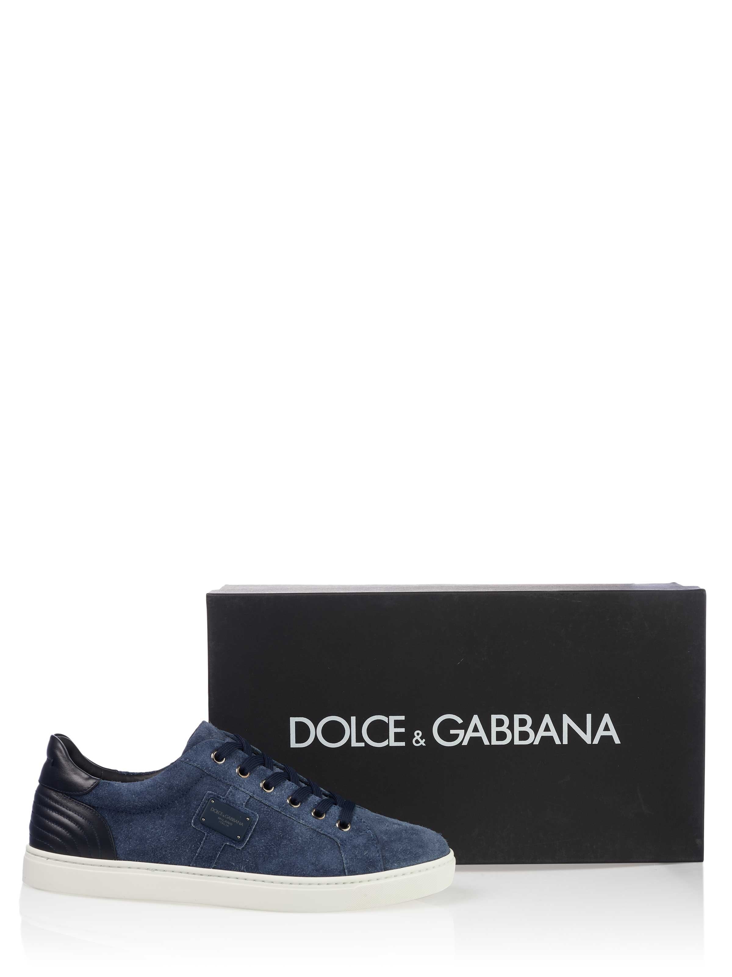 DOLCE & GABBANA Matalavartiset tennarit '2te-Wahl Dolce & Gabbana Sneaker navy (2te Wahl) (2te Wahl)' värissä sininen