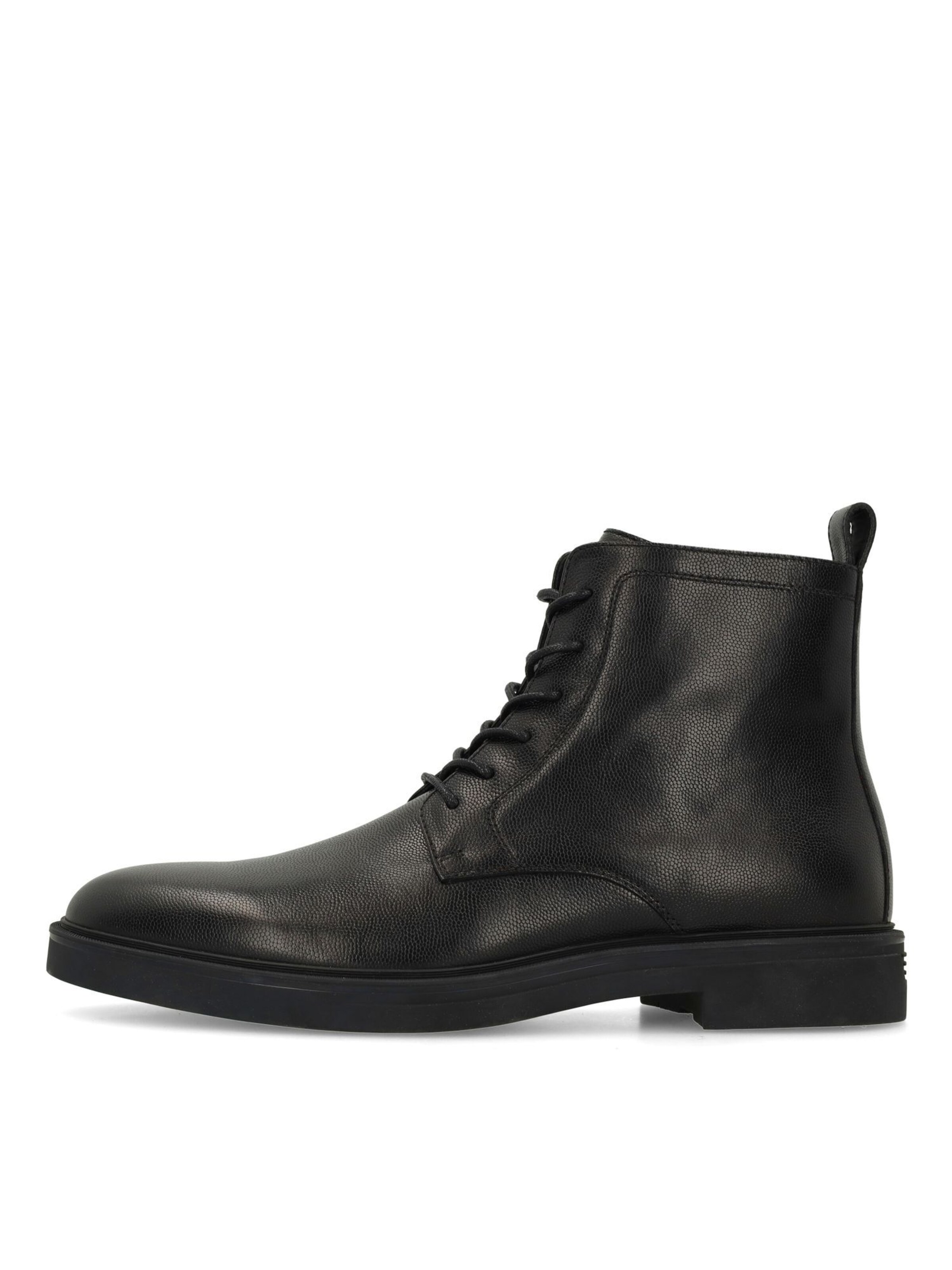 MANFIELD Schnürboots in Schwarz