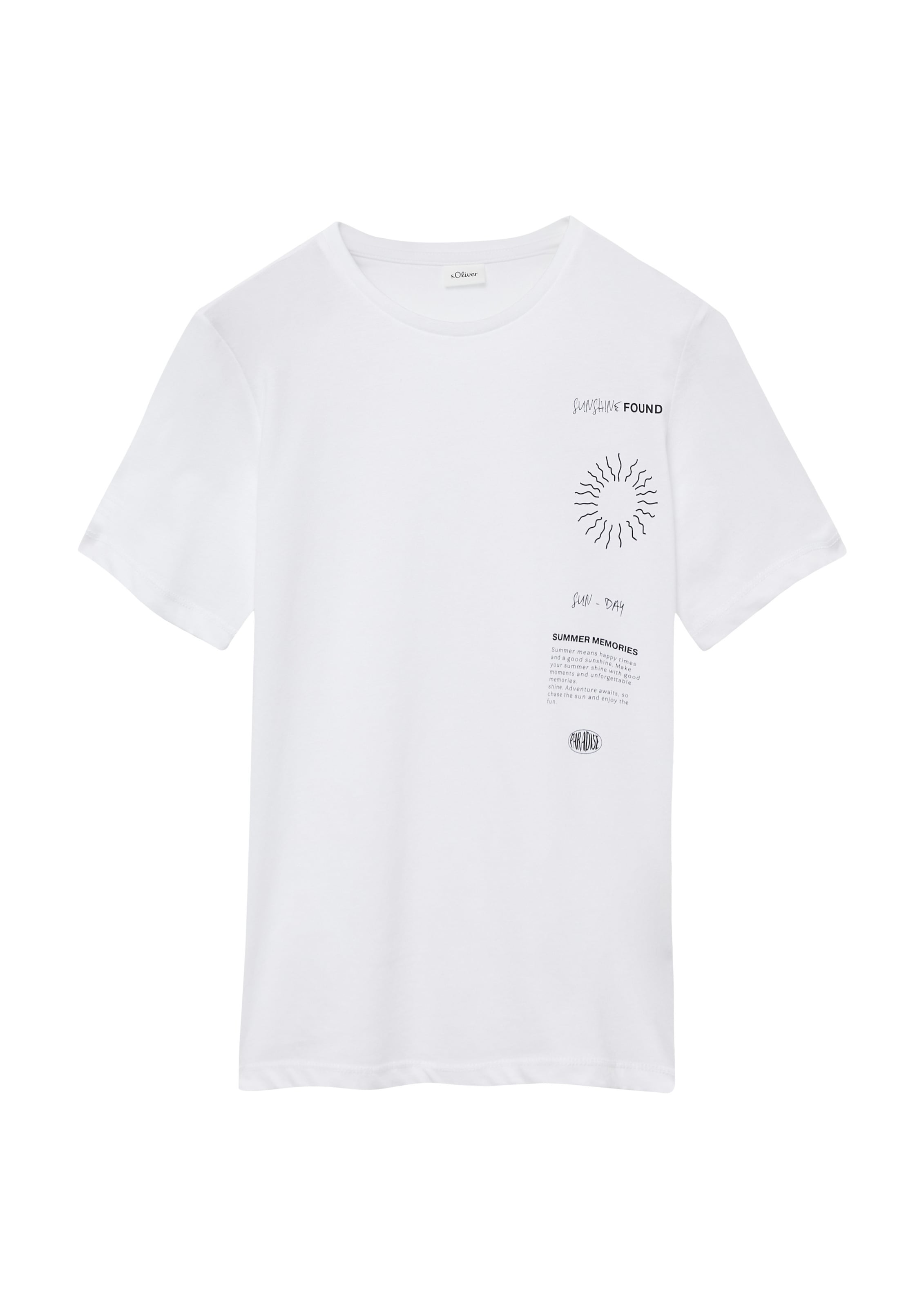 s.Oliver T-Shirt in Weiß: Vorderseite