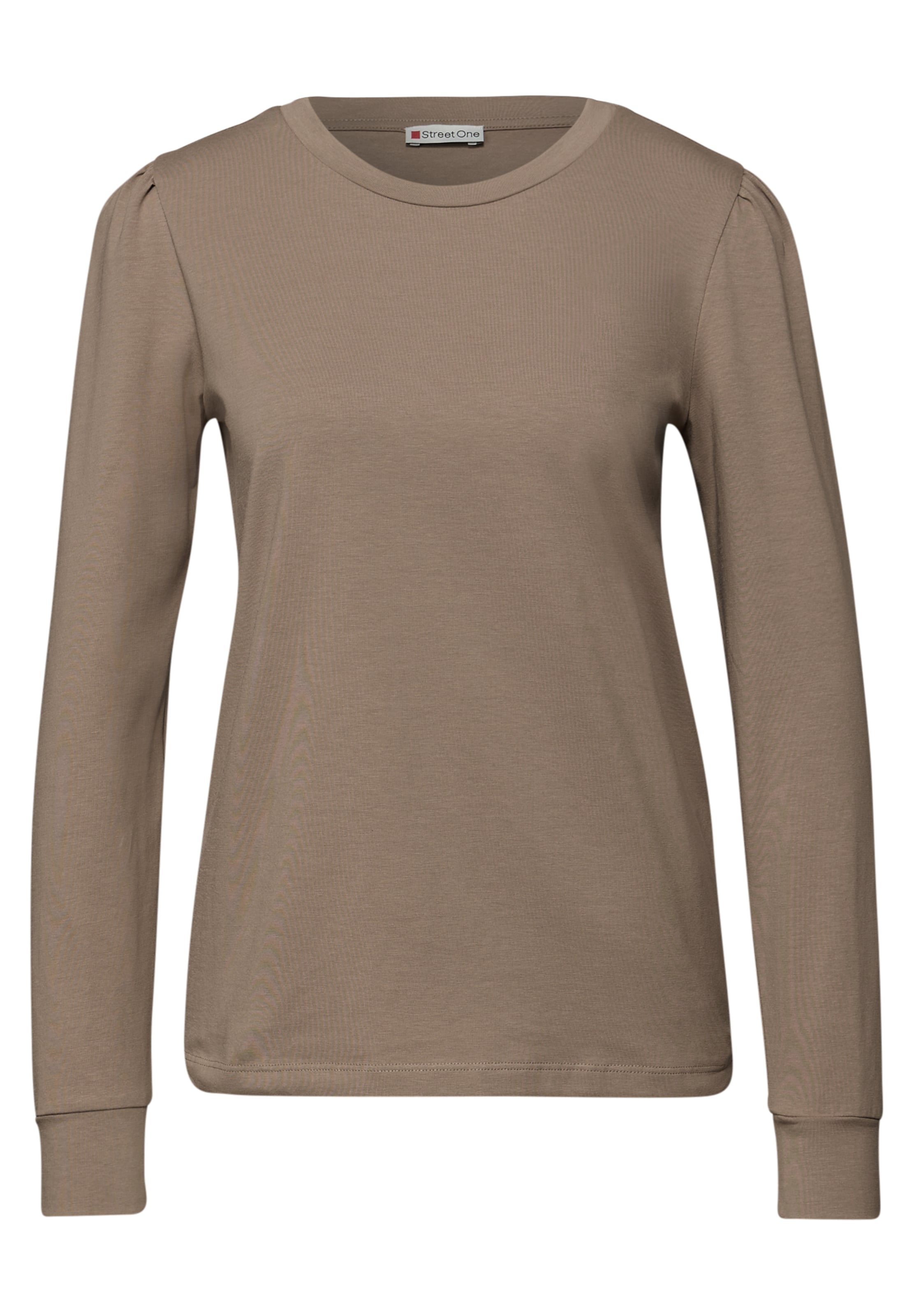 STREET ONE Shirt in Brown: front