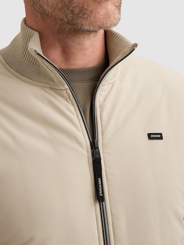 Giacchetta 'Cardigan in cotton/modal with zipper closure' di VANGUARD in grigio