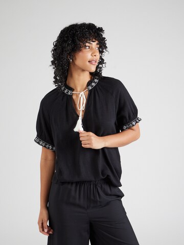 VILA Blouse 'VISUKI' in Zwart: voorkant