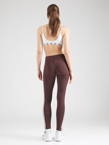 ADIDAS SPORTSWEAR Skinny Sports trousers 'ESSENTIAL' in Brown