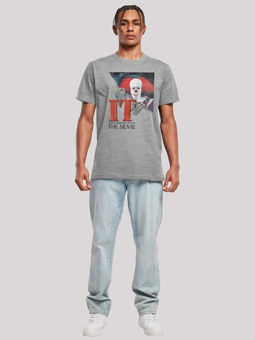 F4NT4STIC Shirt 'IT Distressed Poster' in Grijs