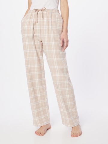 Lindex Pajama Pants in Beige: front