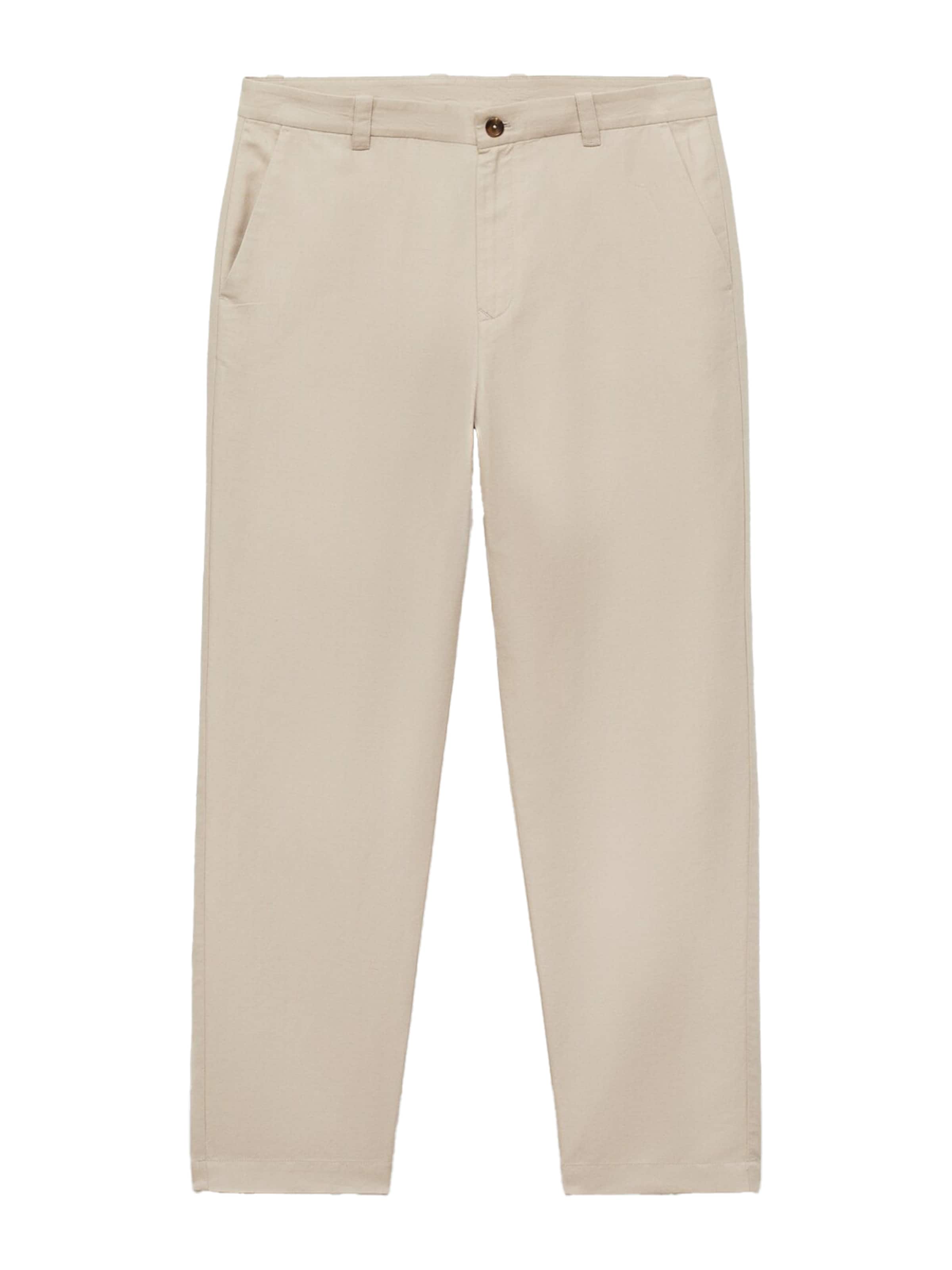 Regular Pantaloni eleganți 'Fran' de la MANGO MAN pe bej: față