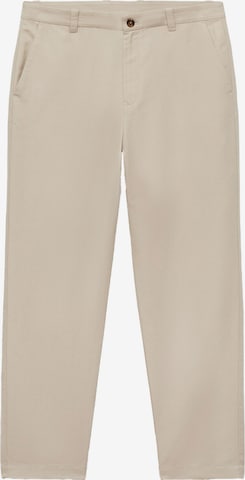 MANGO MANregular Chino hlače 'Fran' - bež boja: prednji dio