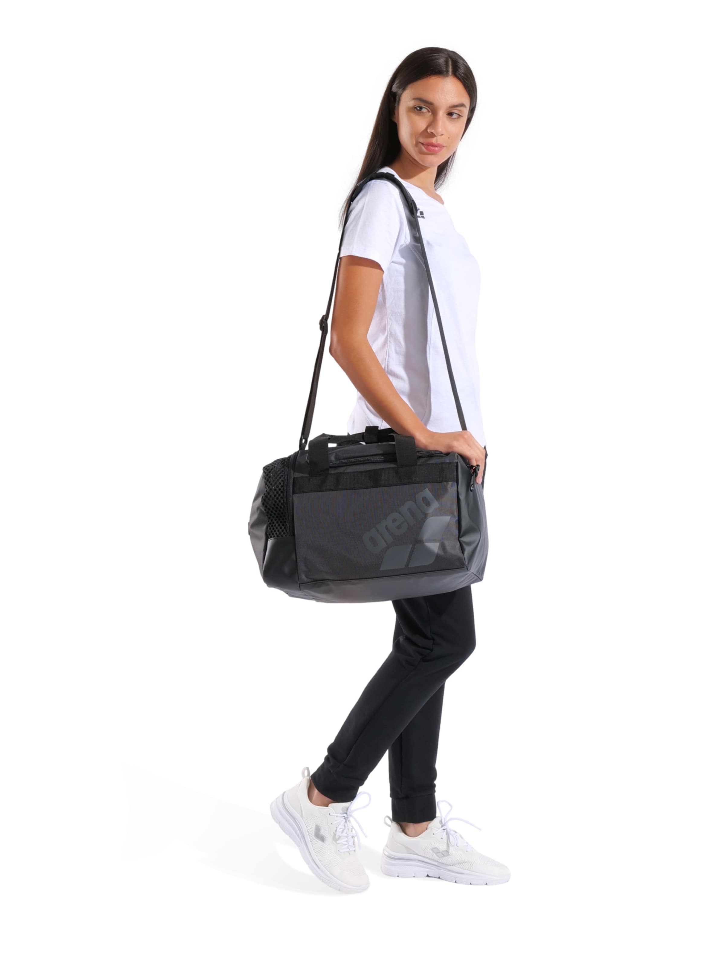 ARENA Спортна чанта 'ALL SET DUFFLE 25L' в черно: отпред