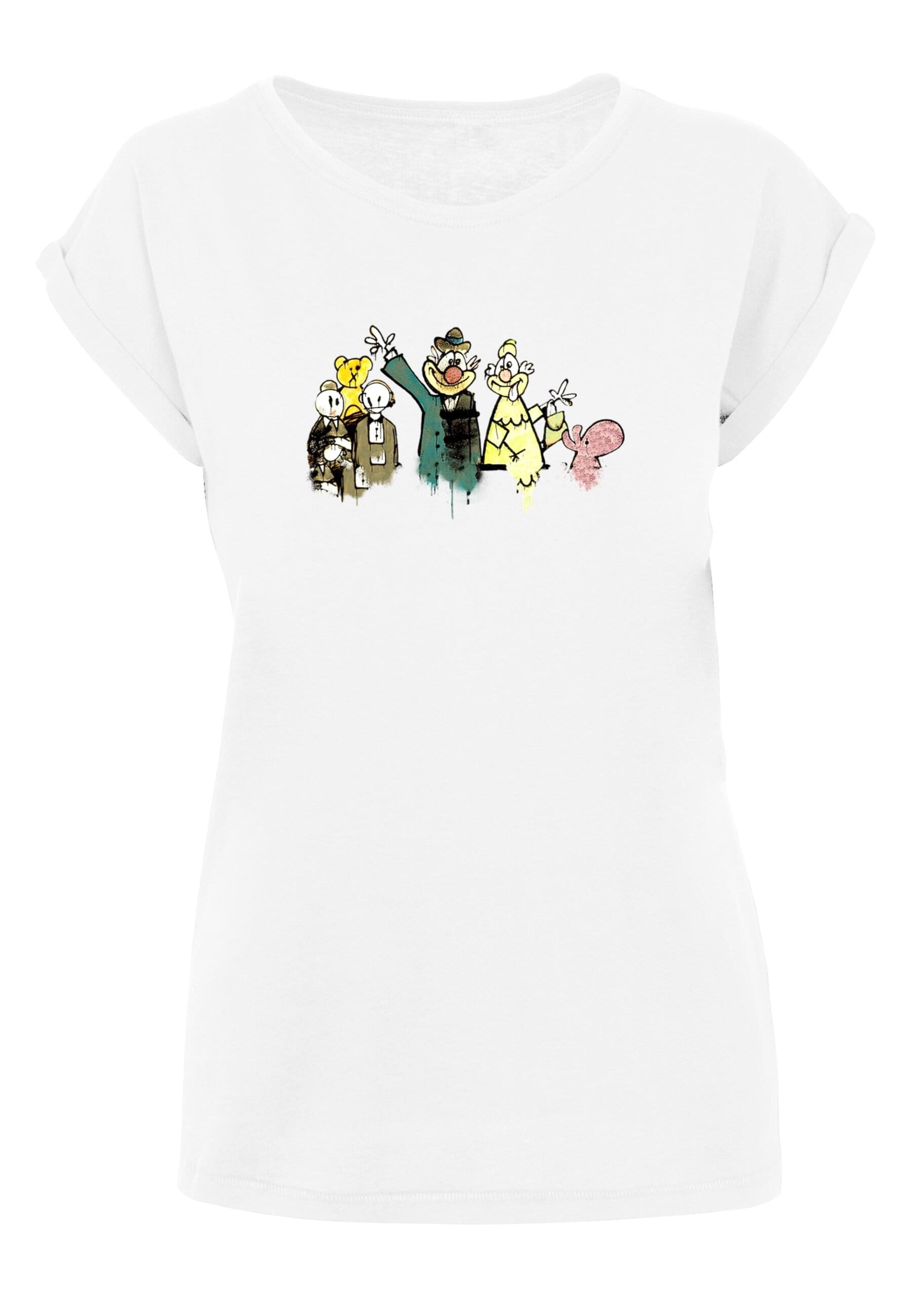 T-shirt 'Cartoon Royals' Merchcode en blanc : devant