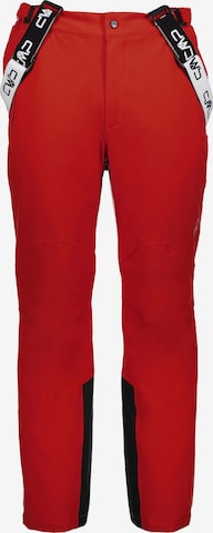 CMP Regular Outdoor Pants in Red: front