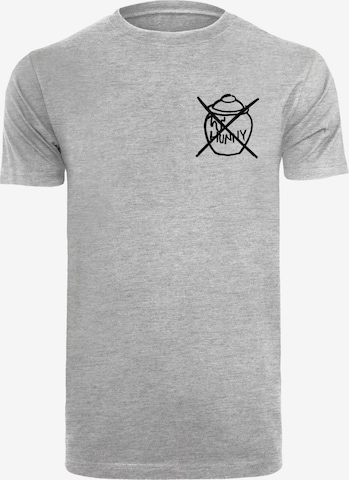 F4NT4STIC Shirt 'Disney Winnie Puuh Der Bär' in Grijs: voorkant