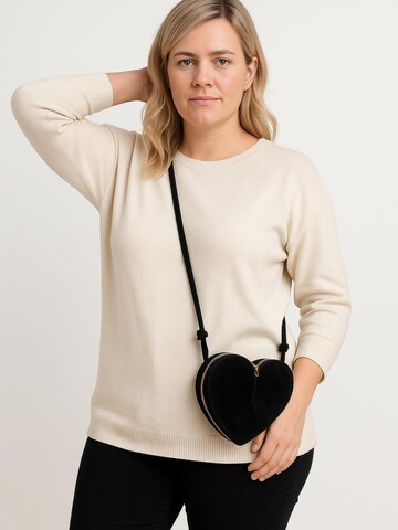 COLLEZIONE ALESSANDRO Shoulder Bag 'Herz' in Black