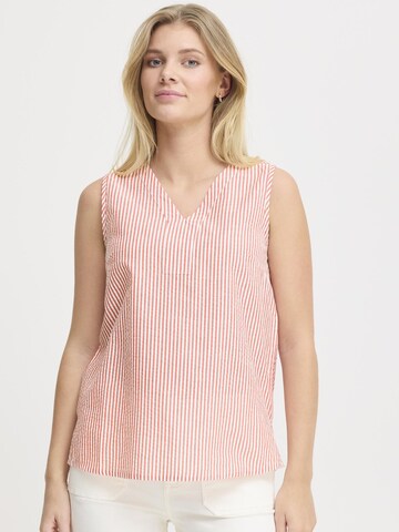 Fransa Top 'FRCAYL' in Red: front