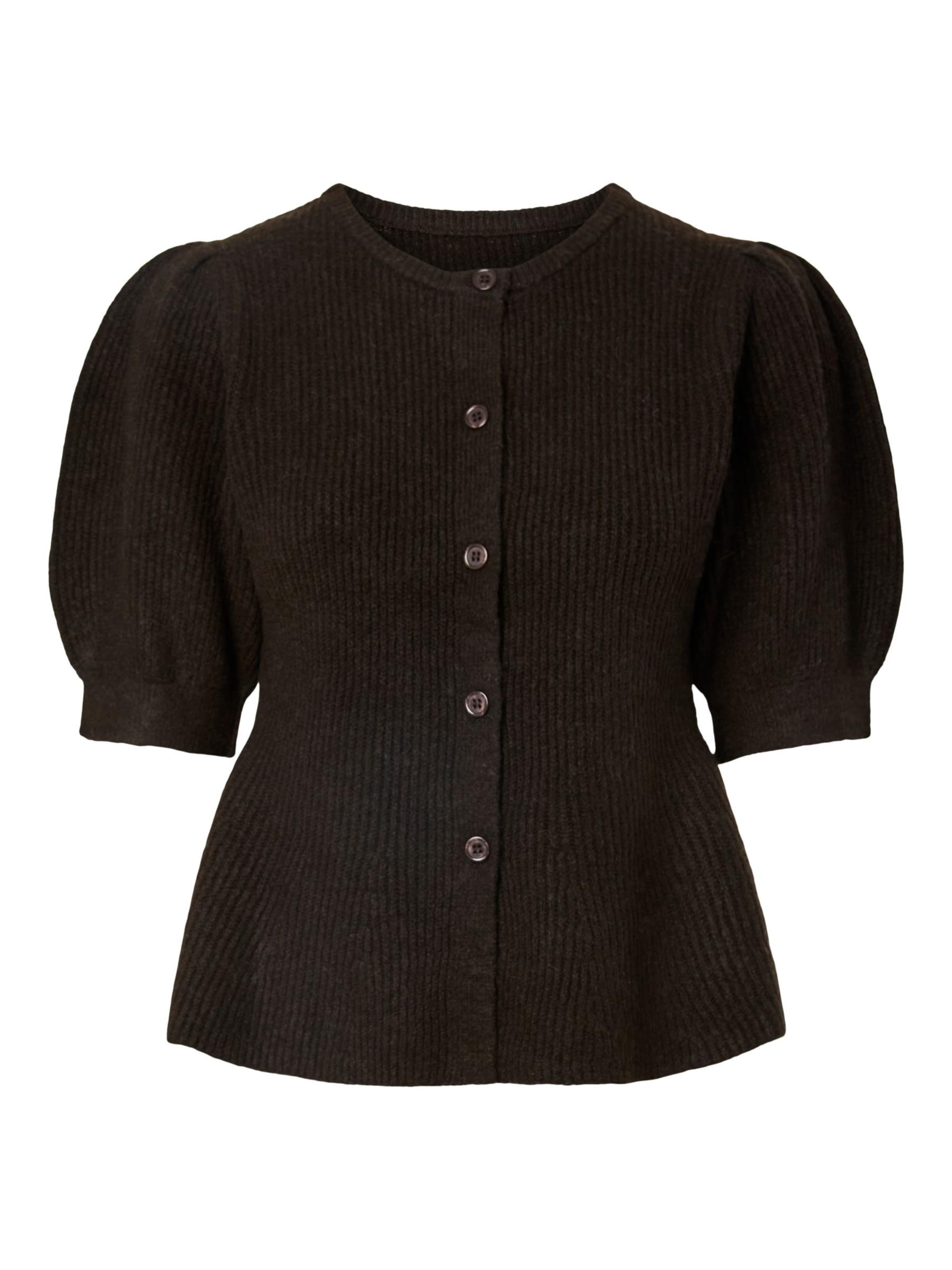 PIECES Cardigan 'PCSilly' en brun foncé, Vue avec produit