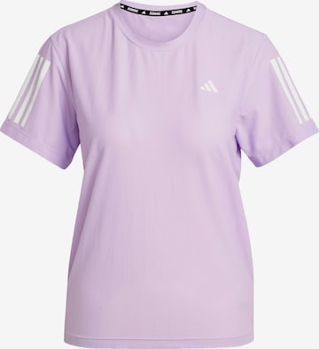 T-shirt fonctionnel 'Own The Run' ADIDAS PERFORMANCE en violet : devant