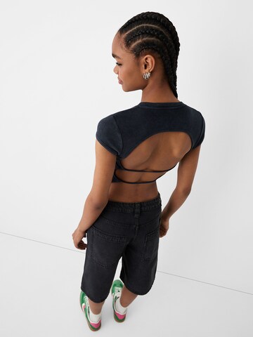 T-shirt Bershka en noir