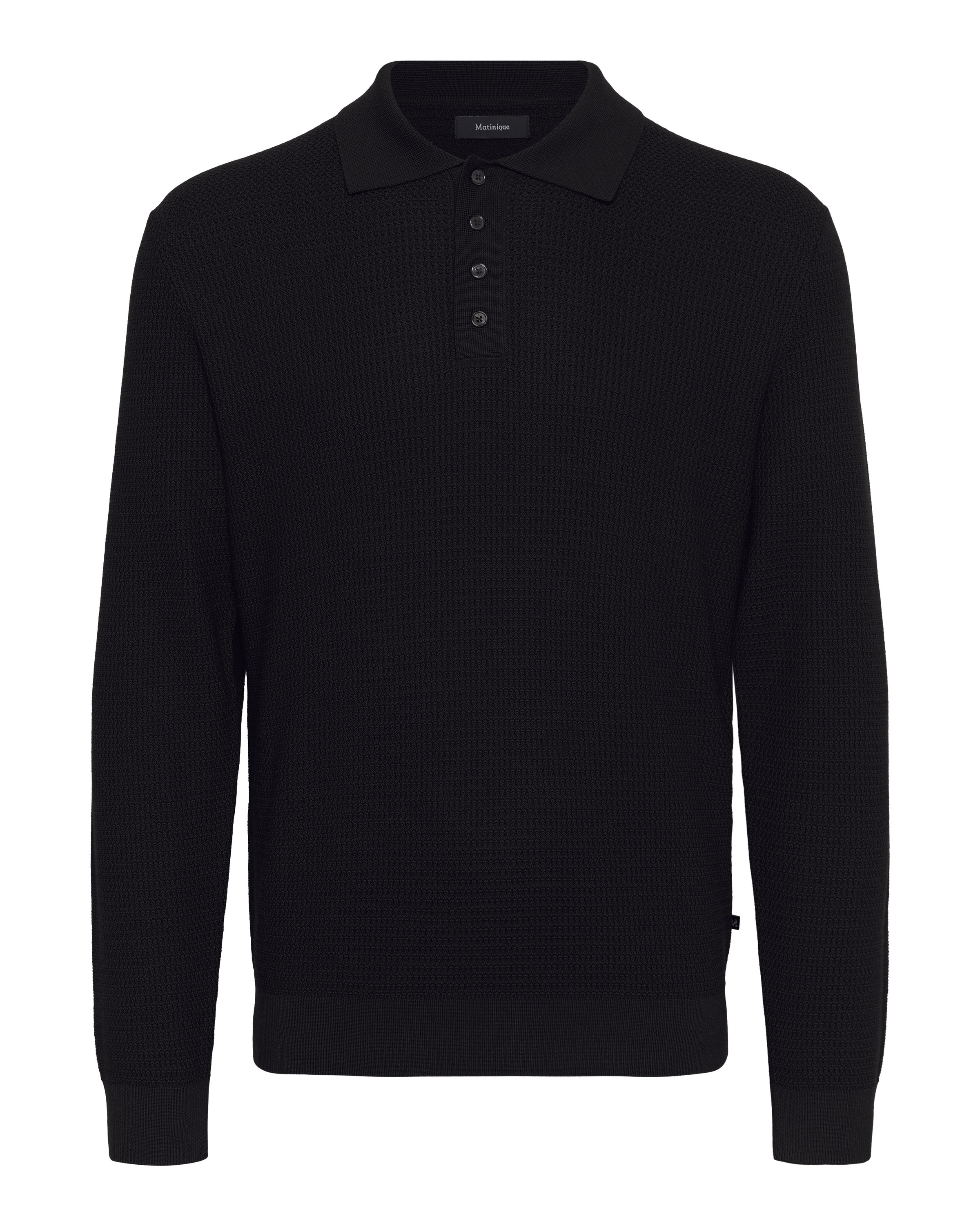 Matinique Trui 'Kerone' in Zwart: voorkant