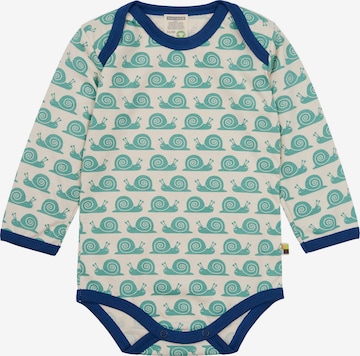 loud + proud Romper/Bodysuit 'Schnecken' in Green: front