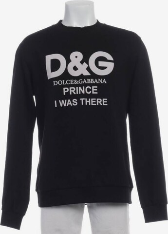 DOLCE & GABBANA Sweatshirt & Zip-Up Hoodie in M in Black: front