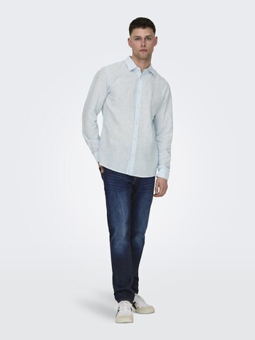 Coupe slim Jean Only & Sons en bleu