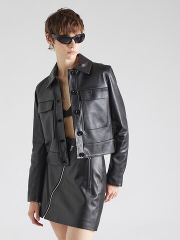 BOSS Between-Season Jacket 'Sadenia' in Black: front