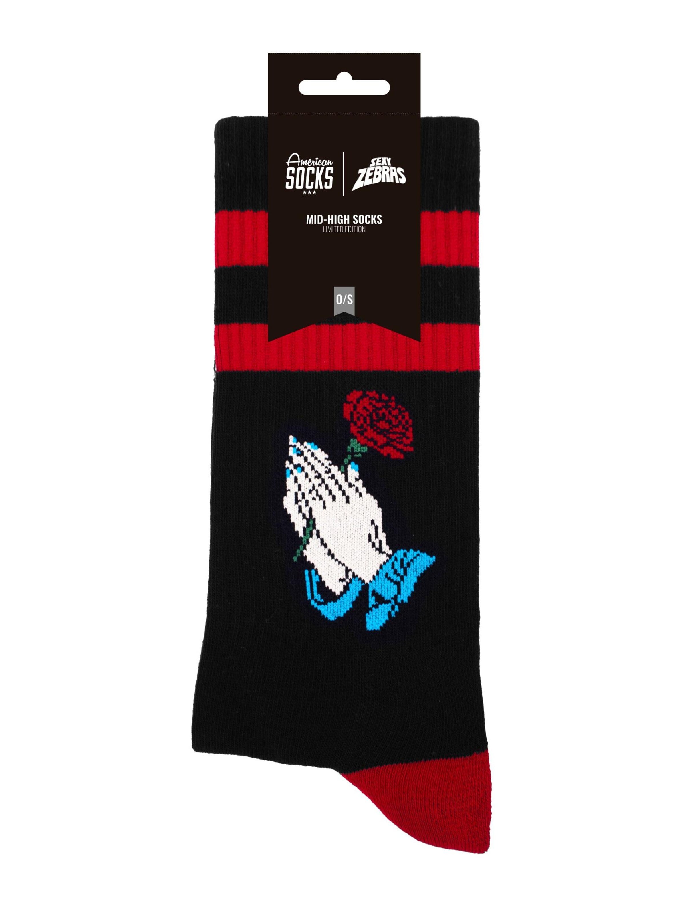 American Socks Socken 'Sexy Zebras'‌‌‌ in Schwarz