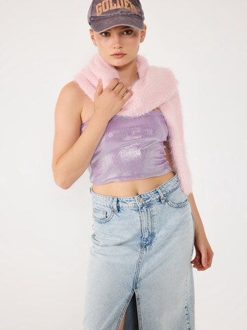 No Matter What Top in Purple: front