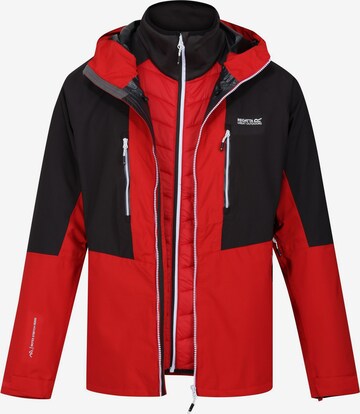 REGATTA Outdoorjacke 'Sacramento IX' in Rot: predná strana