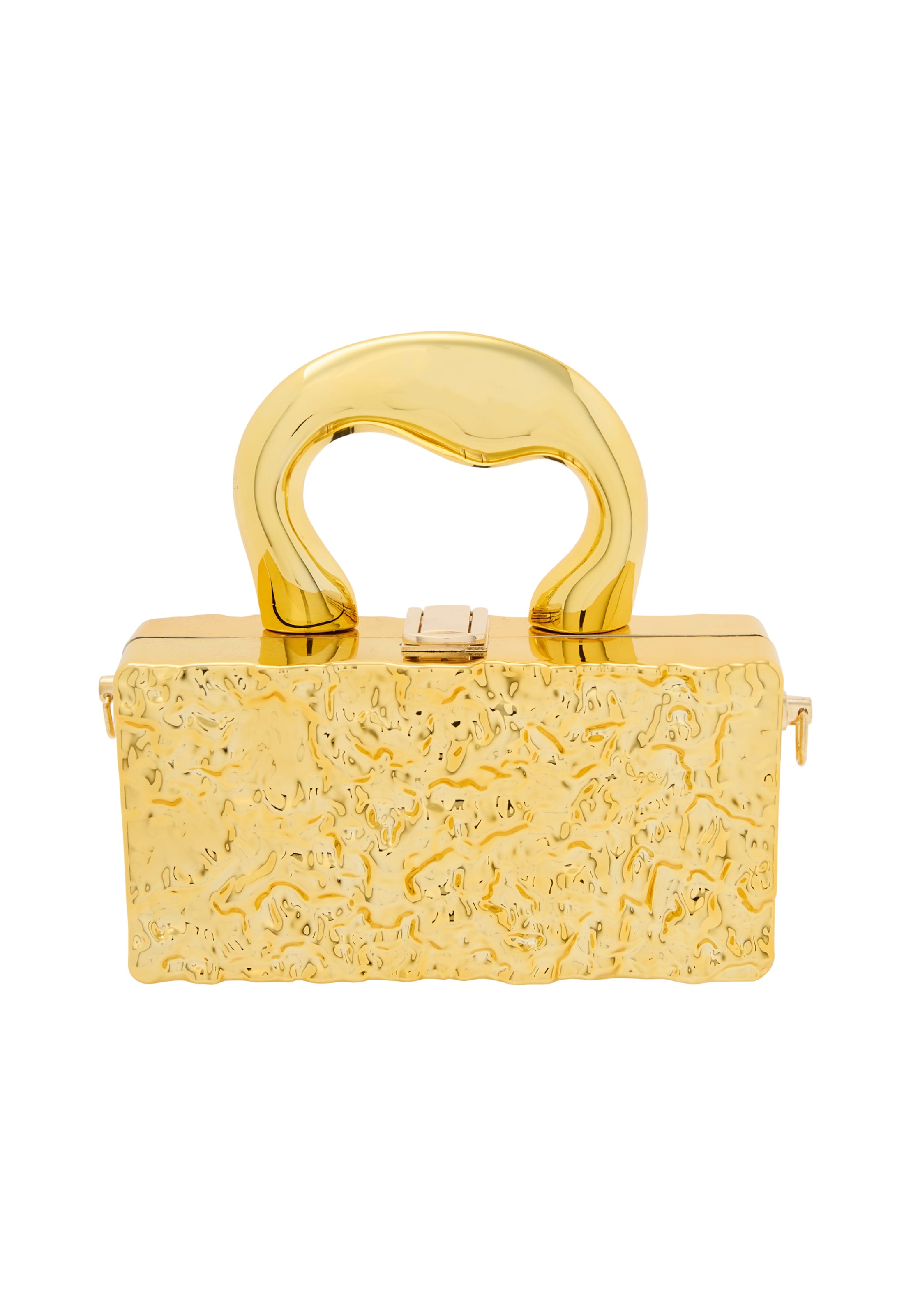 myMo at night Listová kabelka - Zlatá: predná strana