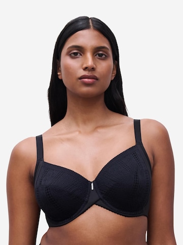 Chantelle T-shirt Bra 'Easy Feel Easy Support' in Black