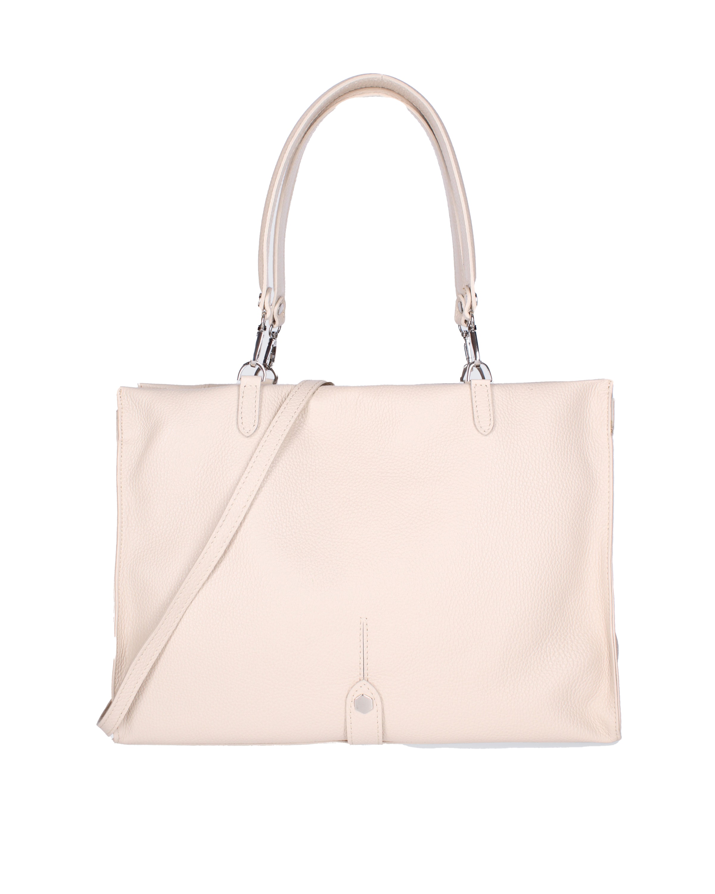 Roberta Rossi Schultertasche in Beige: Vorderseite