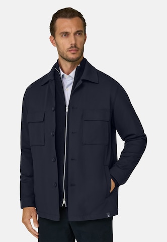 Boggi Milano Regular fit Button Up Shirt in Blue: front