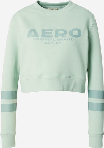 AÉROPOSTALE Свитшот в Зеленый: спереди