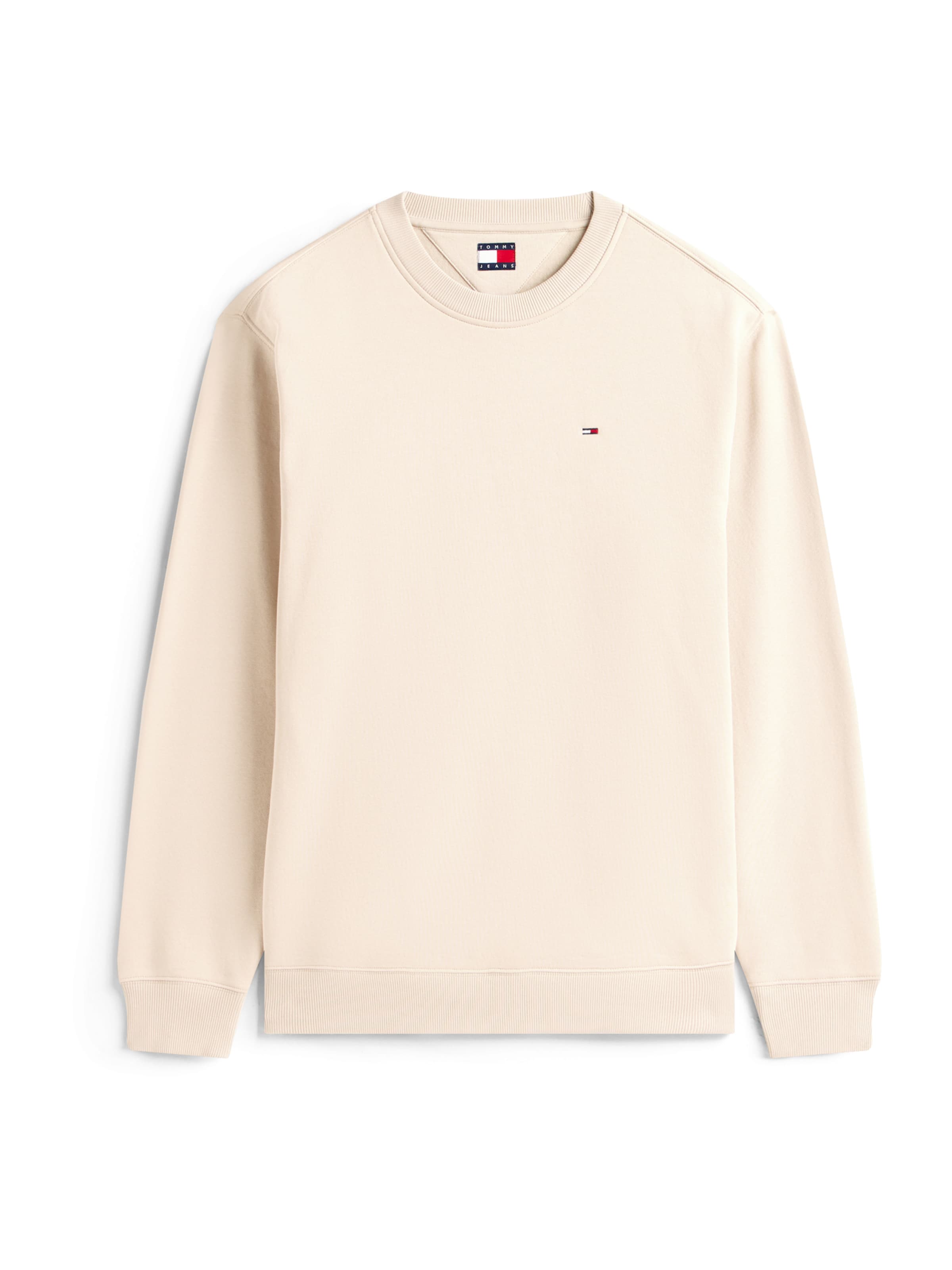 Sweat-shirt Tommy Jeans en beige : devant