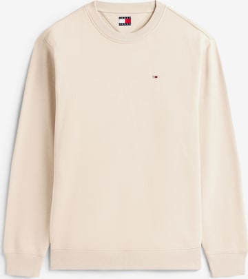 Sweat-shirt Tommy Jeans en beige : devant