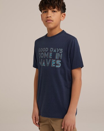 WE Fashion Shirt in Blue: front