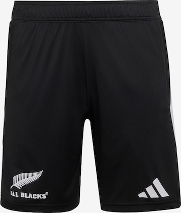 ADIDAS PERFORMANCE Slimfit Sportbroek in Zwart: voorkant
