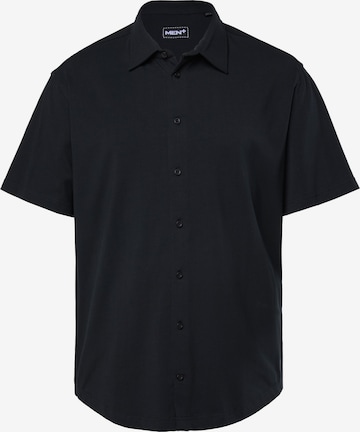 Chemise Men Plus en noir : devant