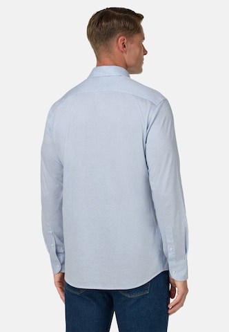 Coupe regular Chemise 'B Jersey' Boggi Milano en bleu