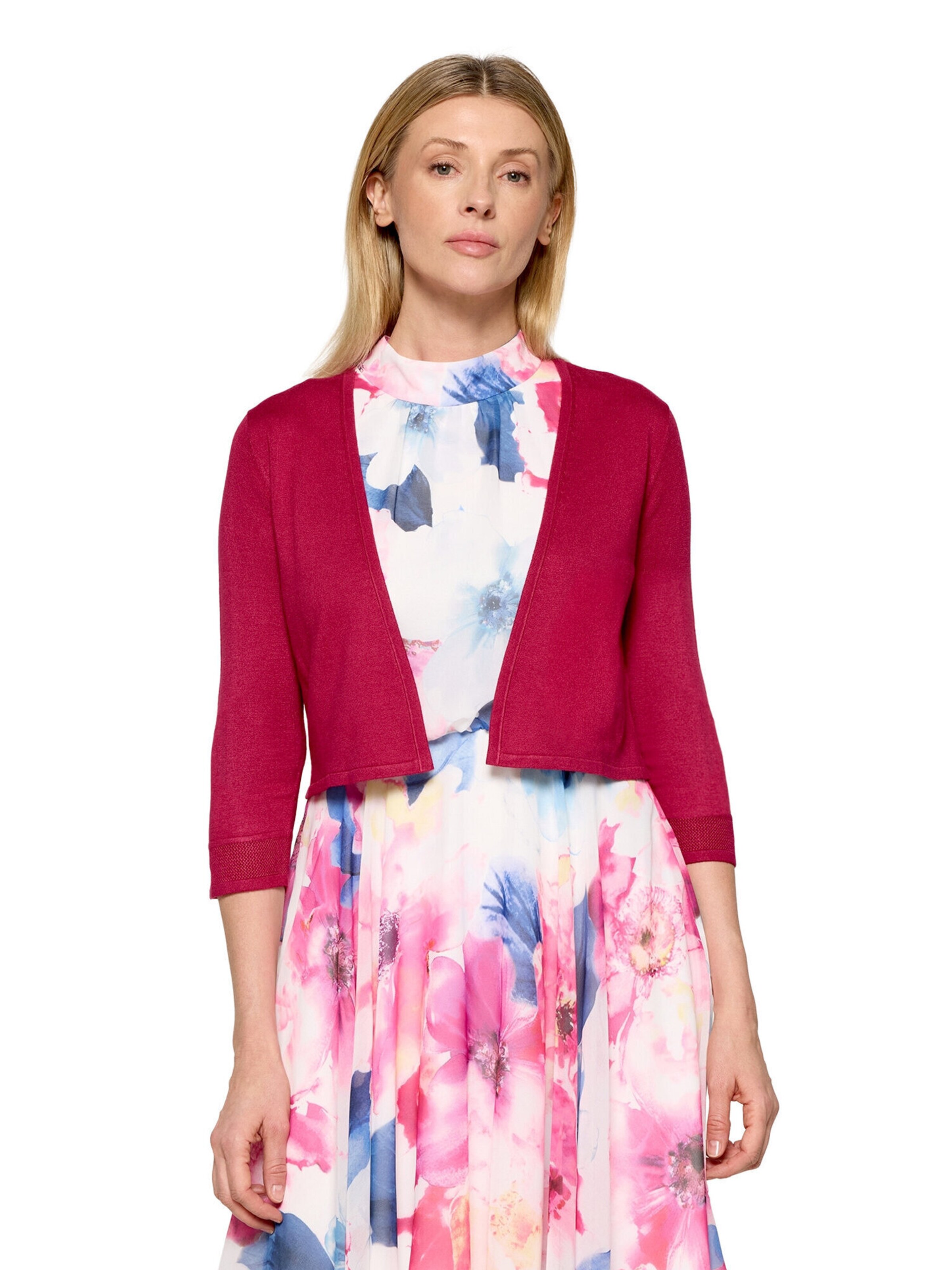 Cardigan Vera Mont en rose : devant