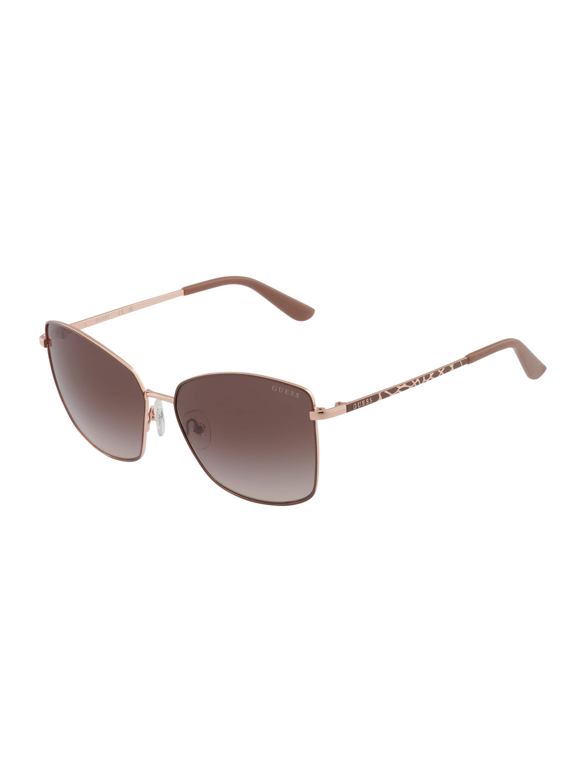 Lunettes de soleil GUESS en or : devant